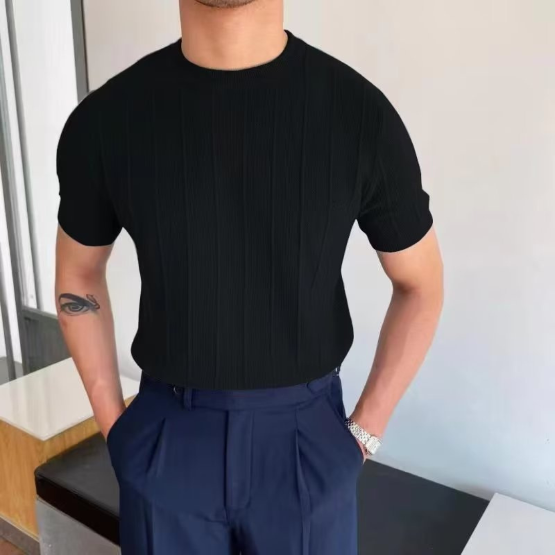 T-shirt côtelé