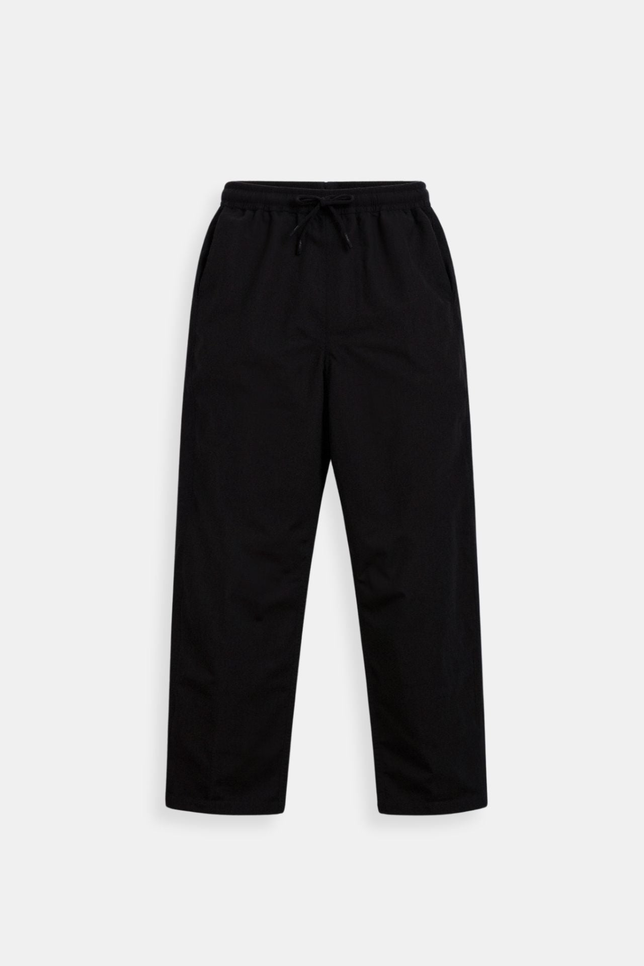 Pantalon à cordon de serrage en mélange de coton et de lin