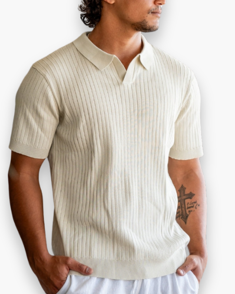 Polo côtelé élégant pour homme | Classique
