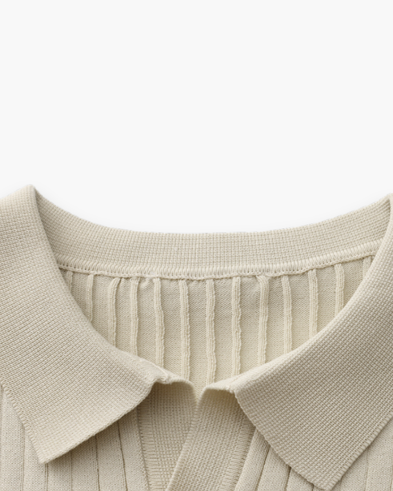 Polo côtelé élégant pour homme | Classique