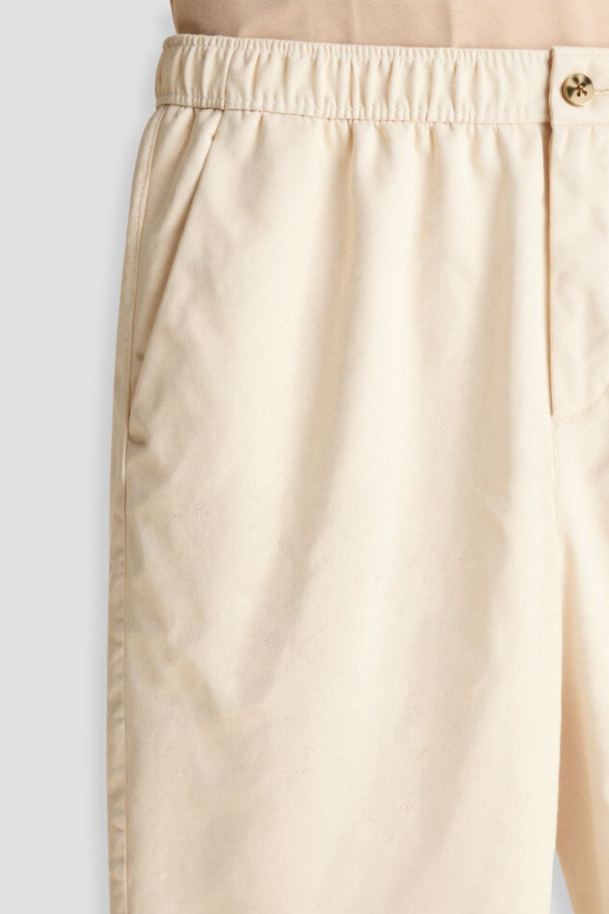 Pantalon ample en lin coupe régulière