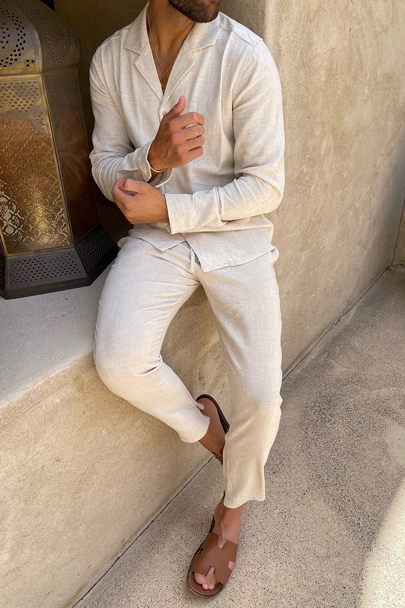 Lá Signature - Ensemble en lin (chemise + pantalon)