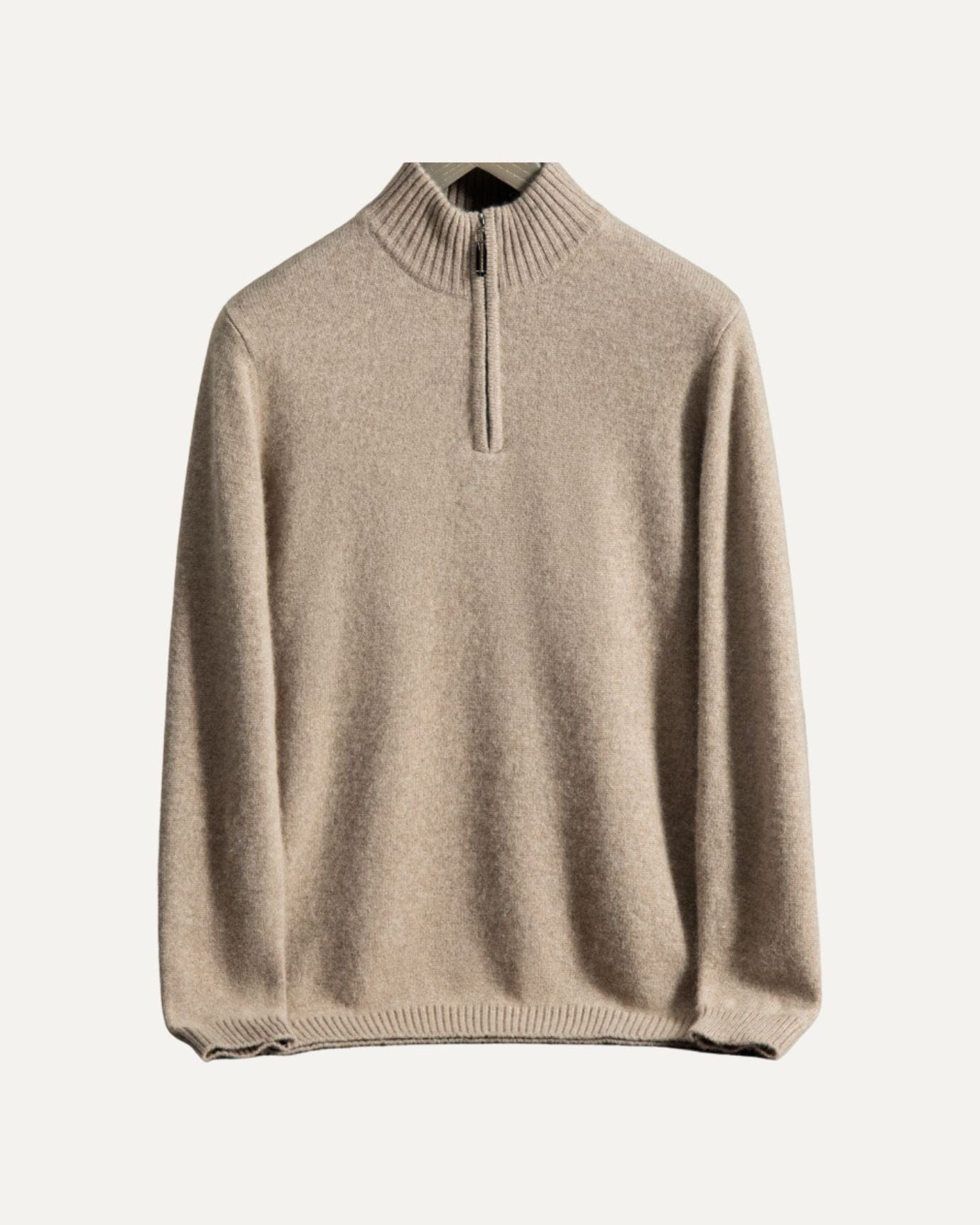 Paris- Pull cachemire zippé