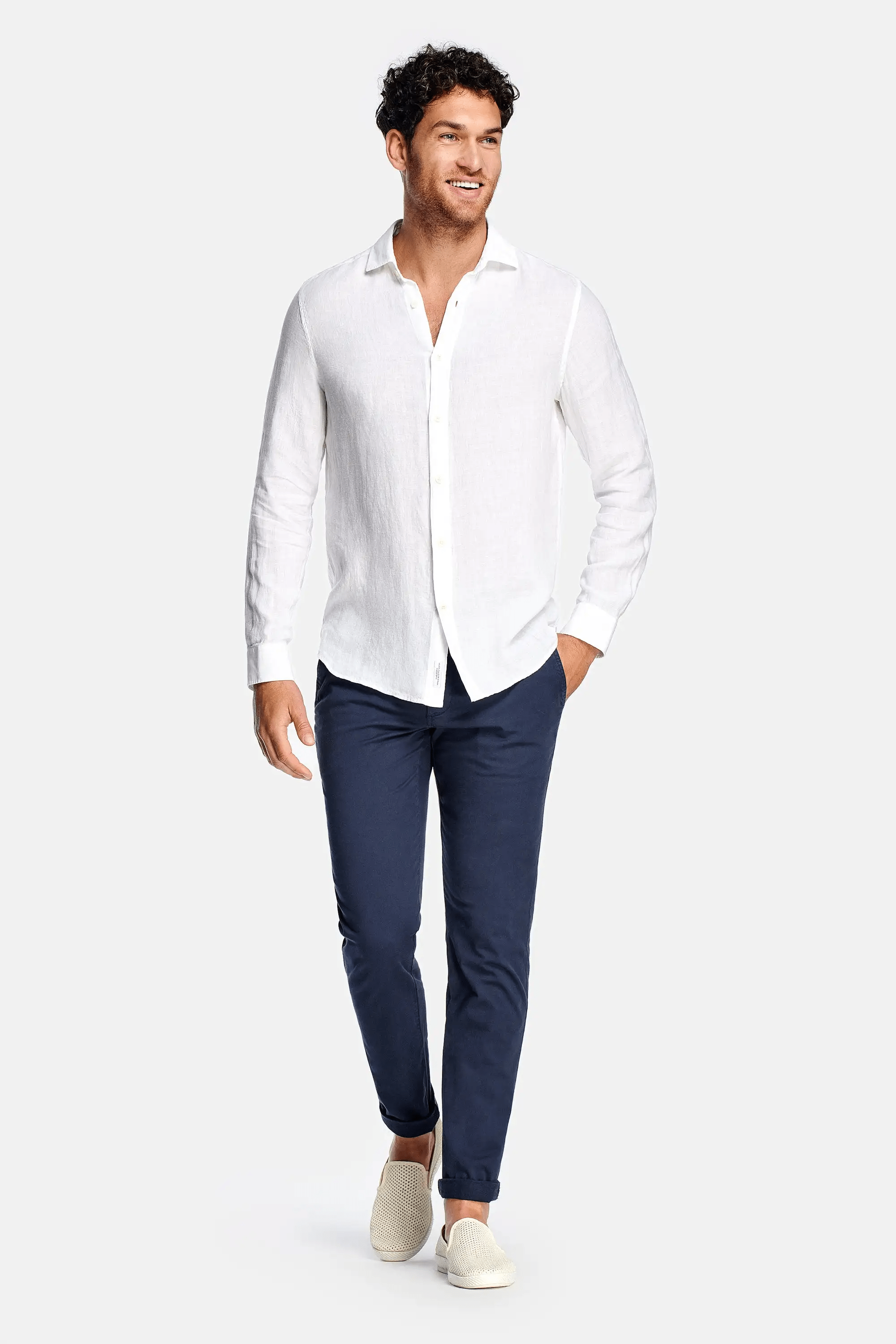 Paris- Chemise en lin blanc