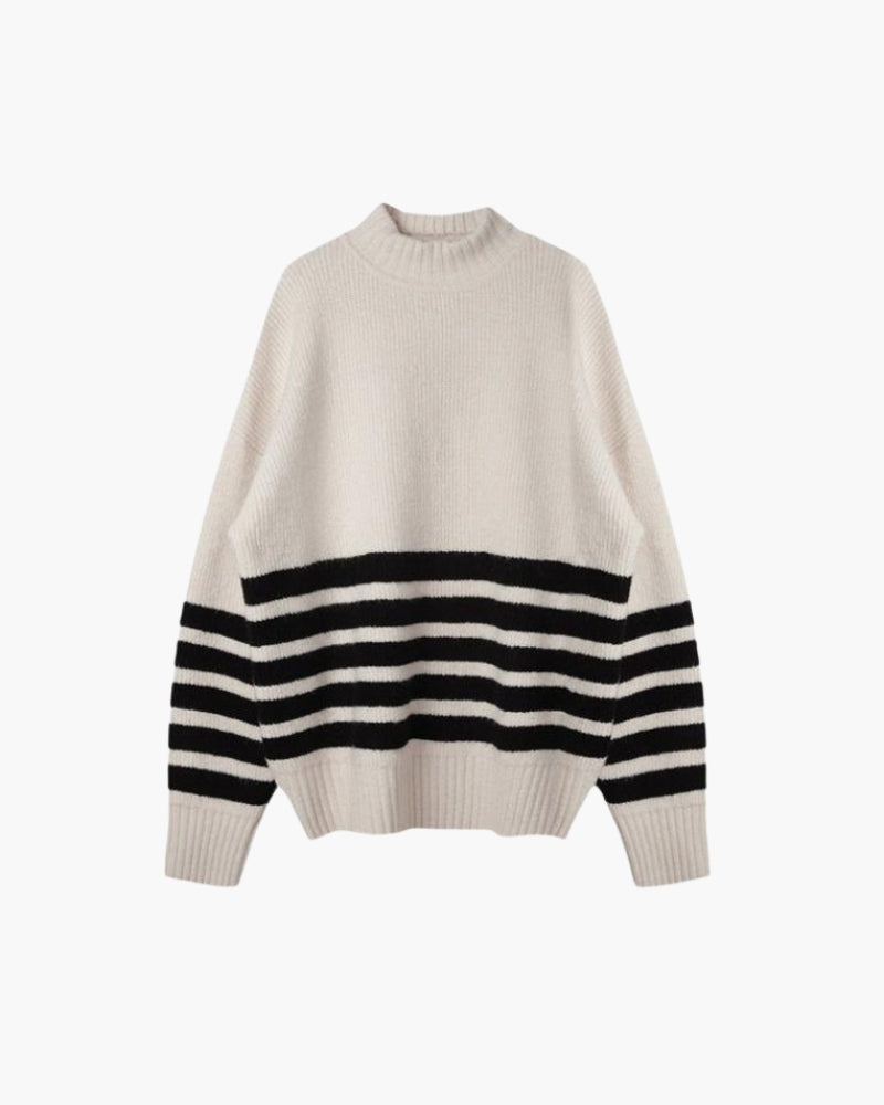 Pull rayé côtier