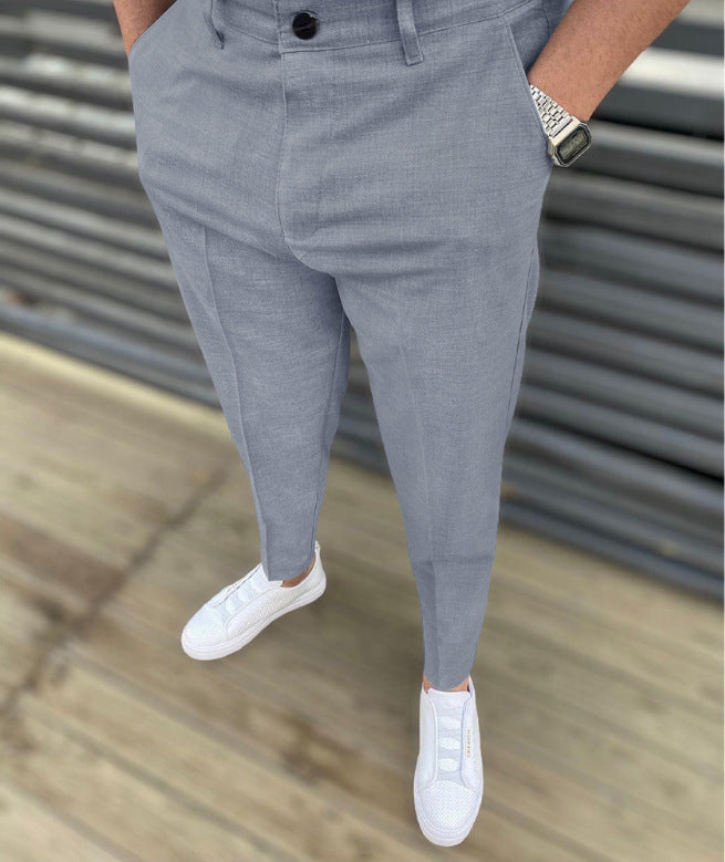 - Pantalon décontracté coupe slim
