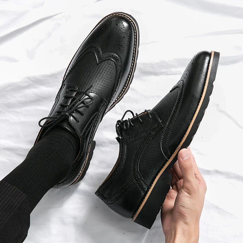 Chaussures classiques en cuir faites à la main