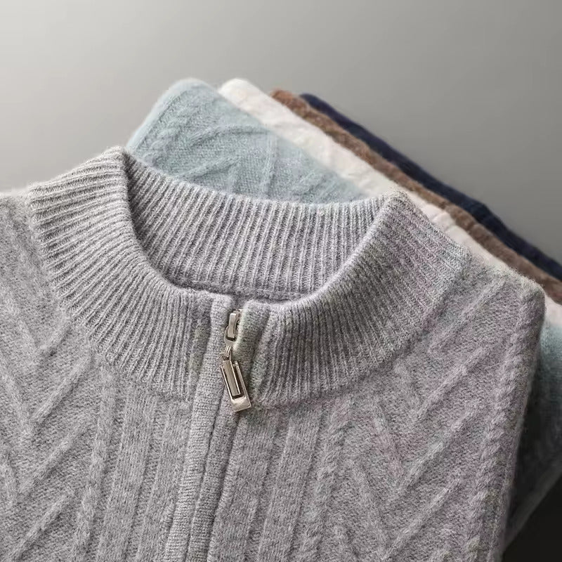 Gilet à motifs 100 % cachemire