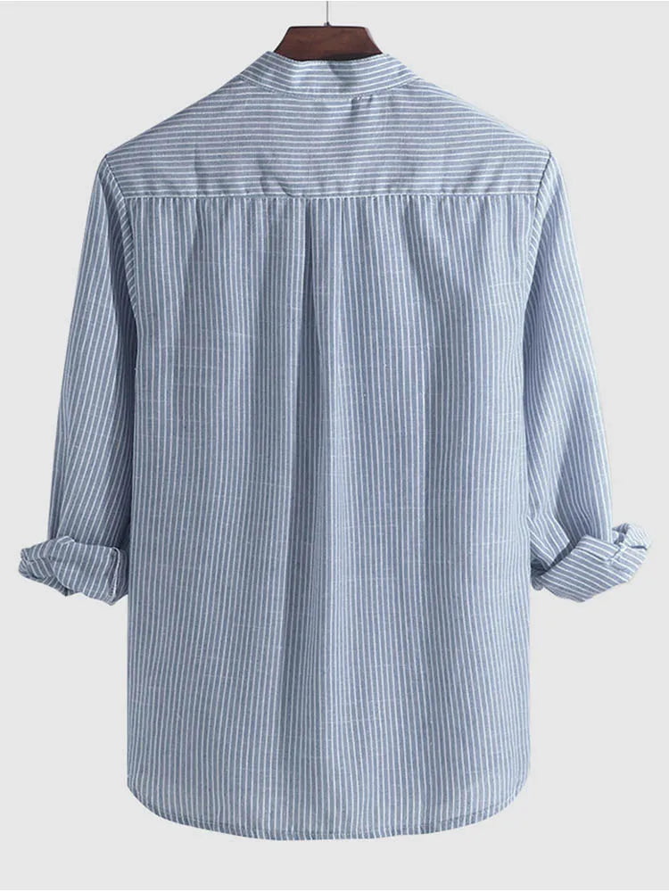 Chemise à manches longues rayée Havana