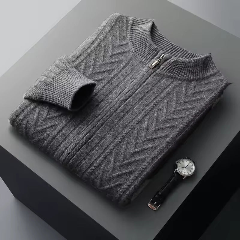 Gilet à motifs 100 % cachemire