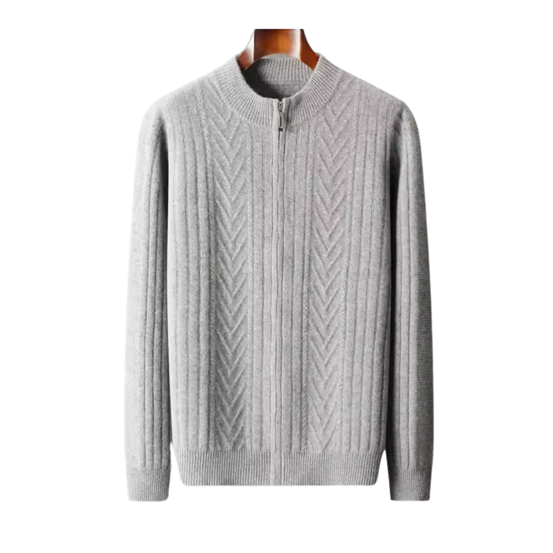 Gilet à motifs 100 % cachemire