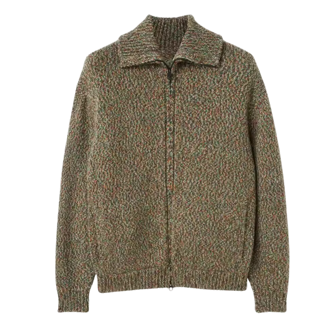 Bomber zippé en laine d'alpaga