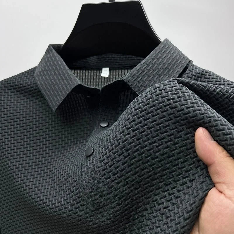 Polo structuré à manches courtes pour homme | Décontracté