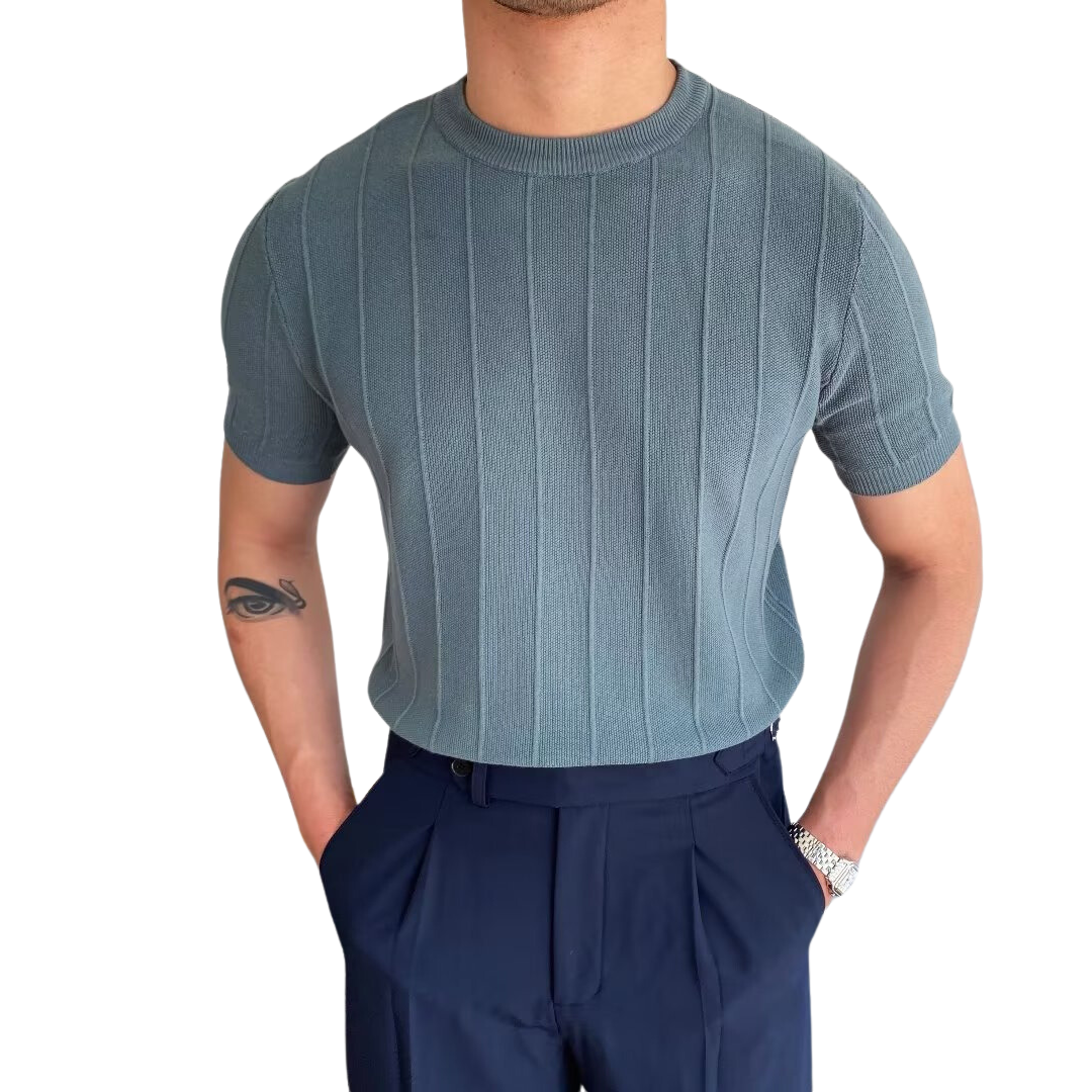 T-shirt côtelé