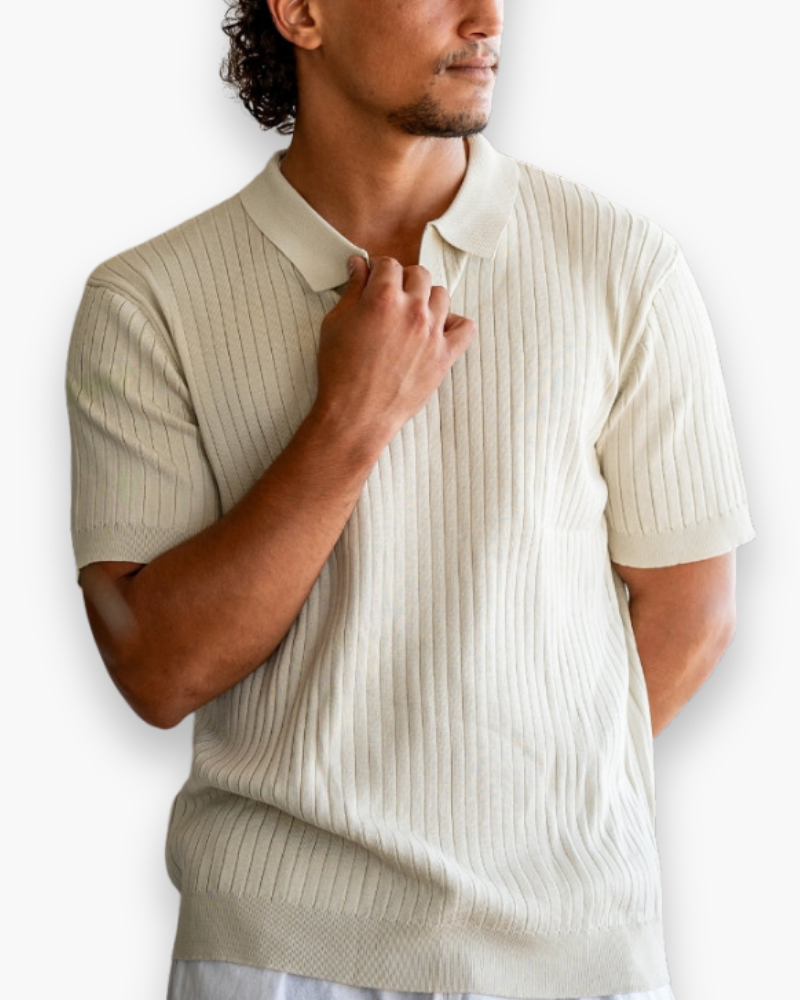 Polo côtelé élégant pour homme | Classique