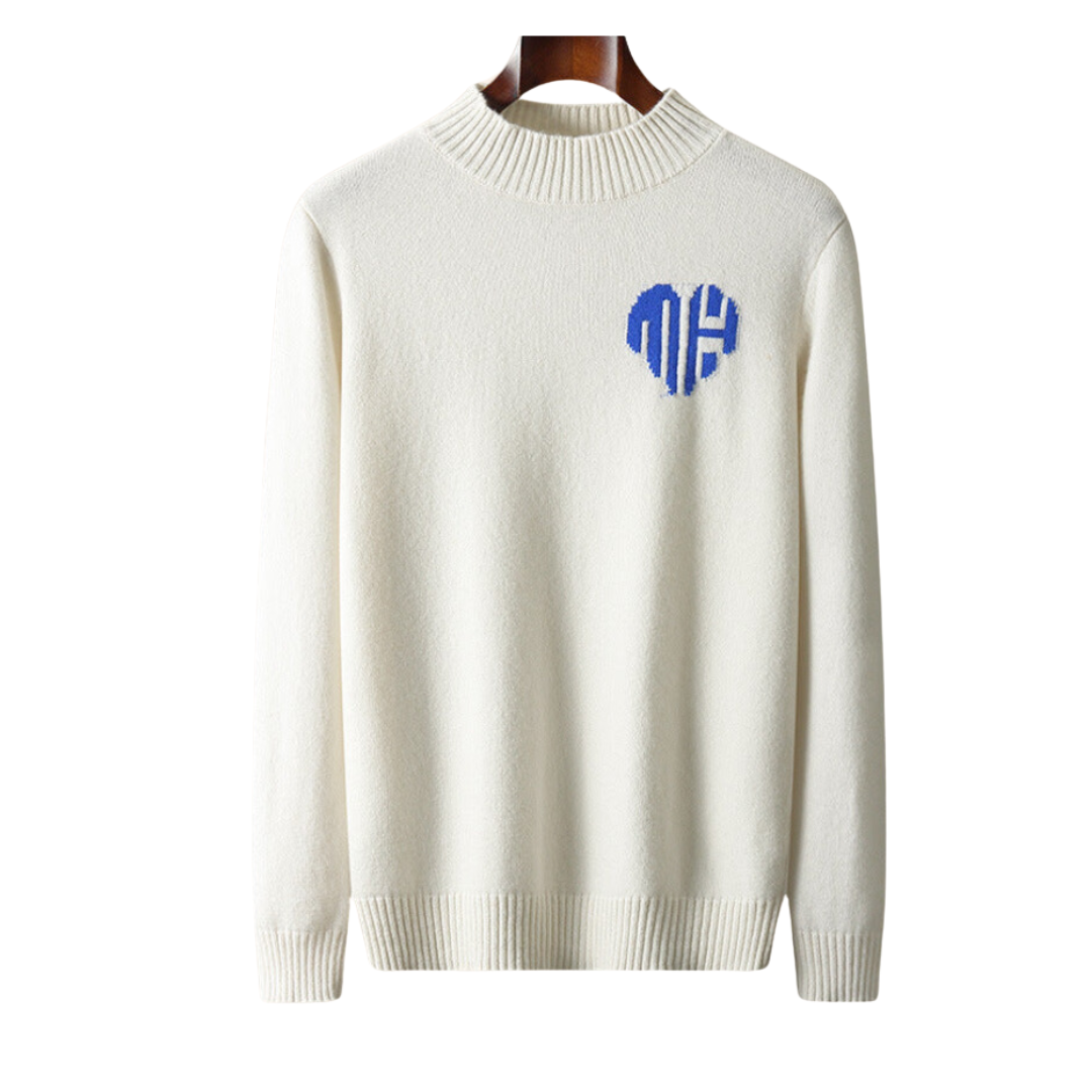 Pull cœur 100 % cachemire