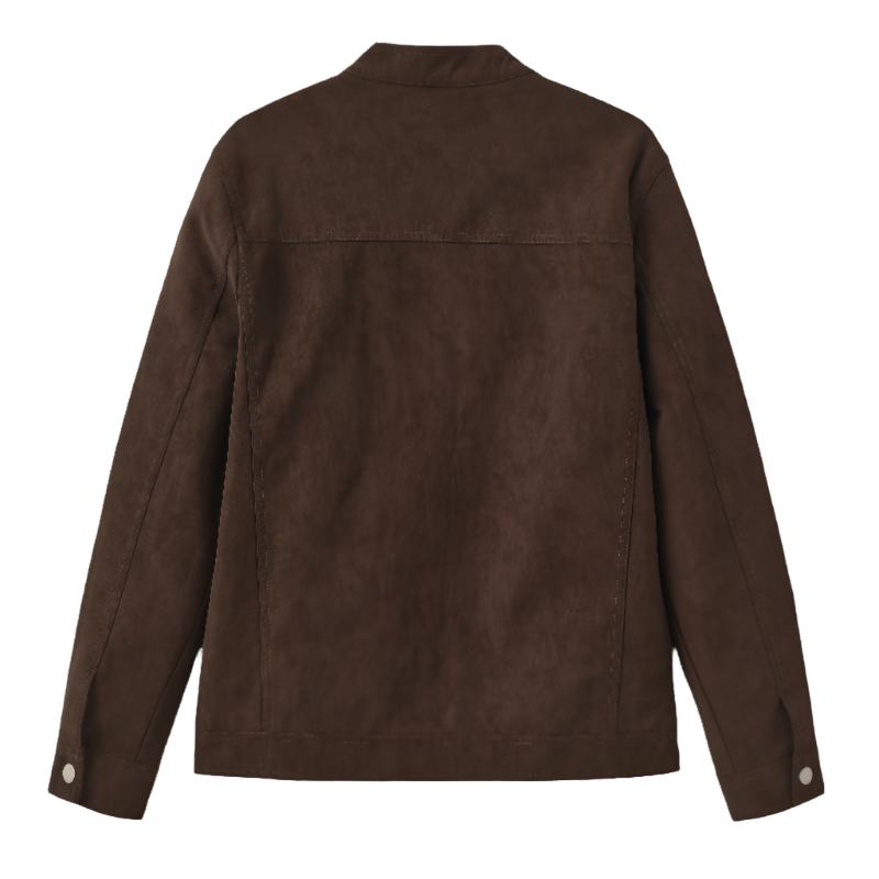 Veste en cuir suédé