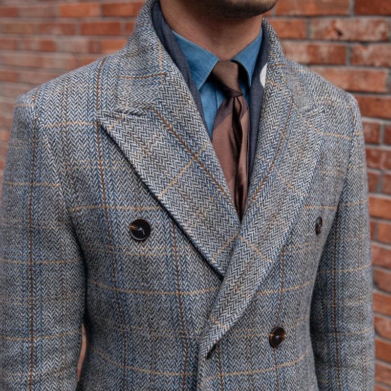 Mont Blanc - manteau à carreaux