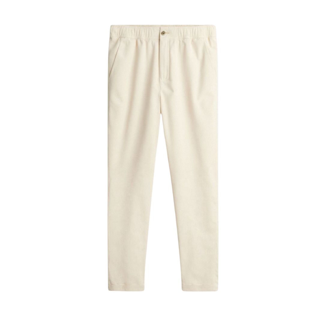 Pantalon ample en lin coupe régulière