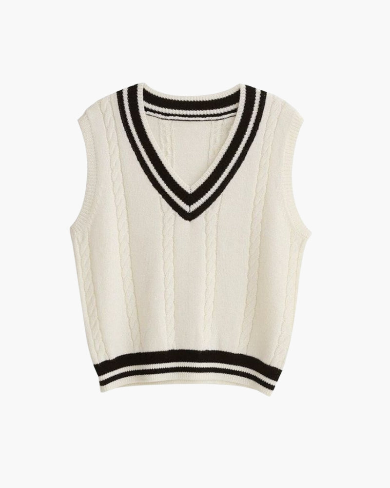 Gilet tricoté pour femme au look élégant