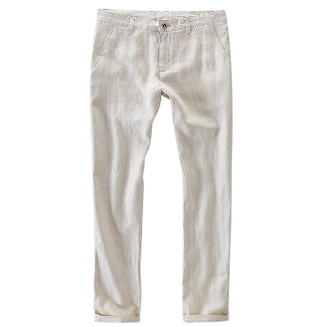 Pantalon décontracté 100 % lin