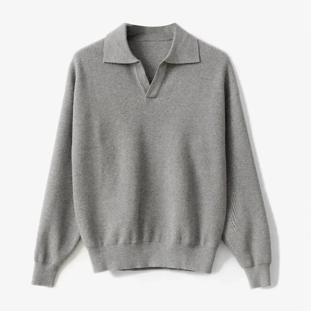 Pull polo col V 
