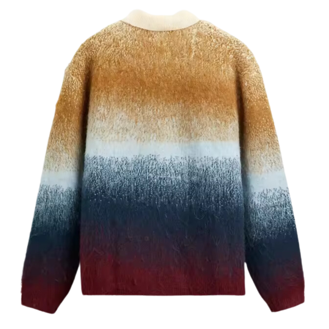 Gilet ombré arc-en-ciel