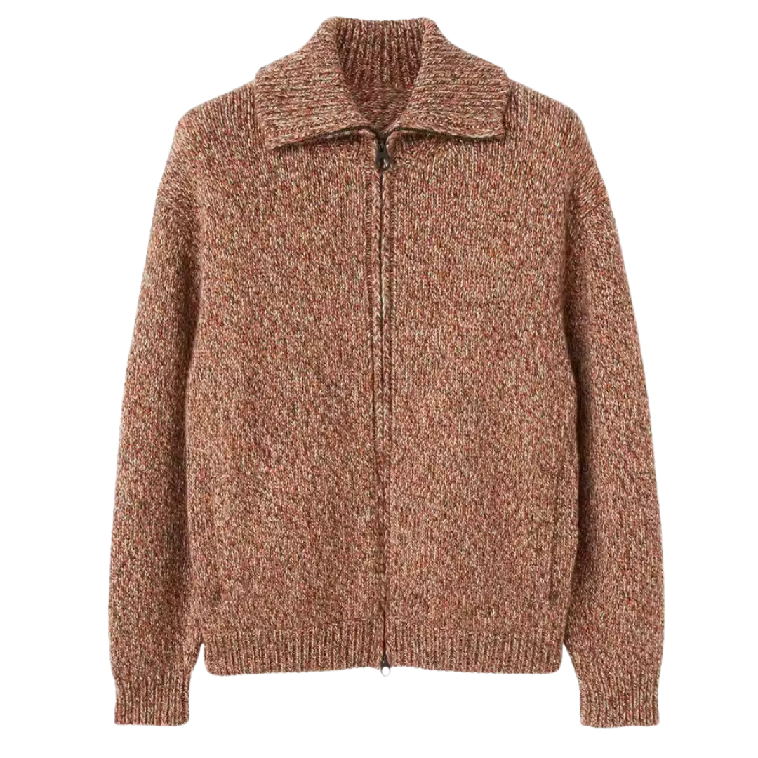 Bomber zippé en laine d'alpaga
